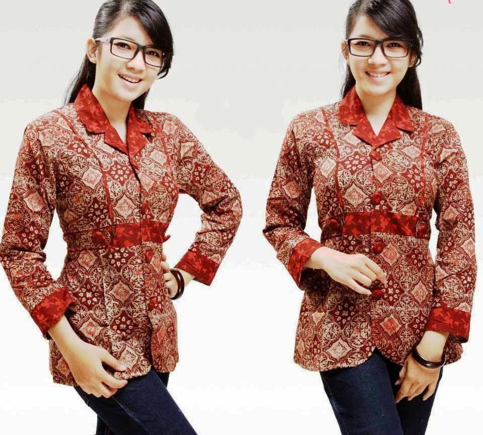 Baju Batik Kerja Modern